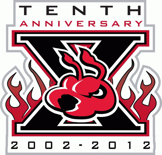 fayetteville fireantz 2012 anniversary logo iron on transfers for T-shirts